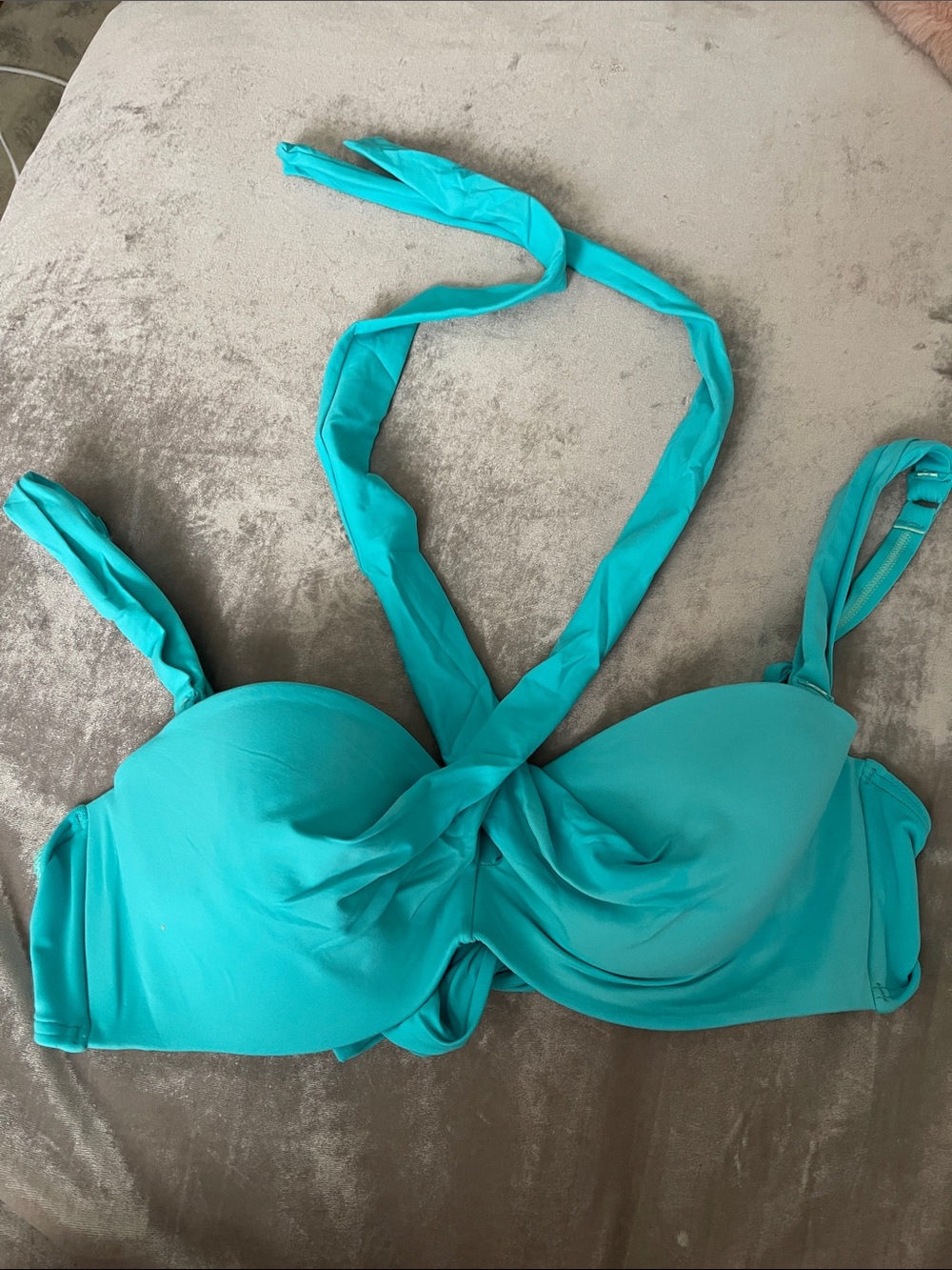 Coco Reef Turquoise Halter-Style Bikini Top